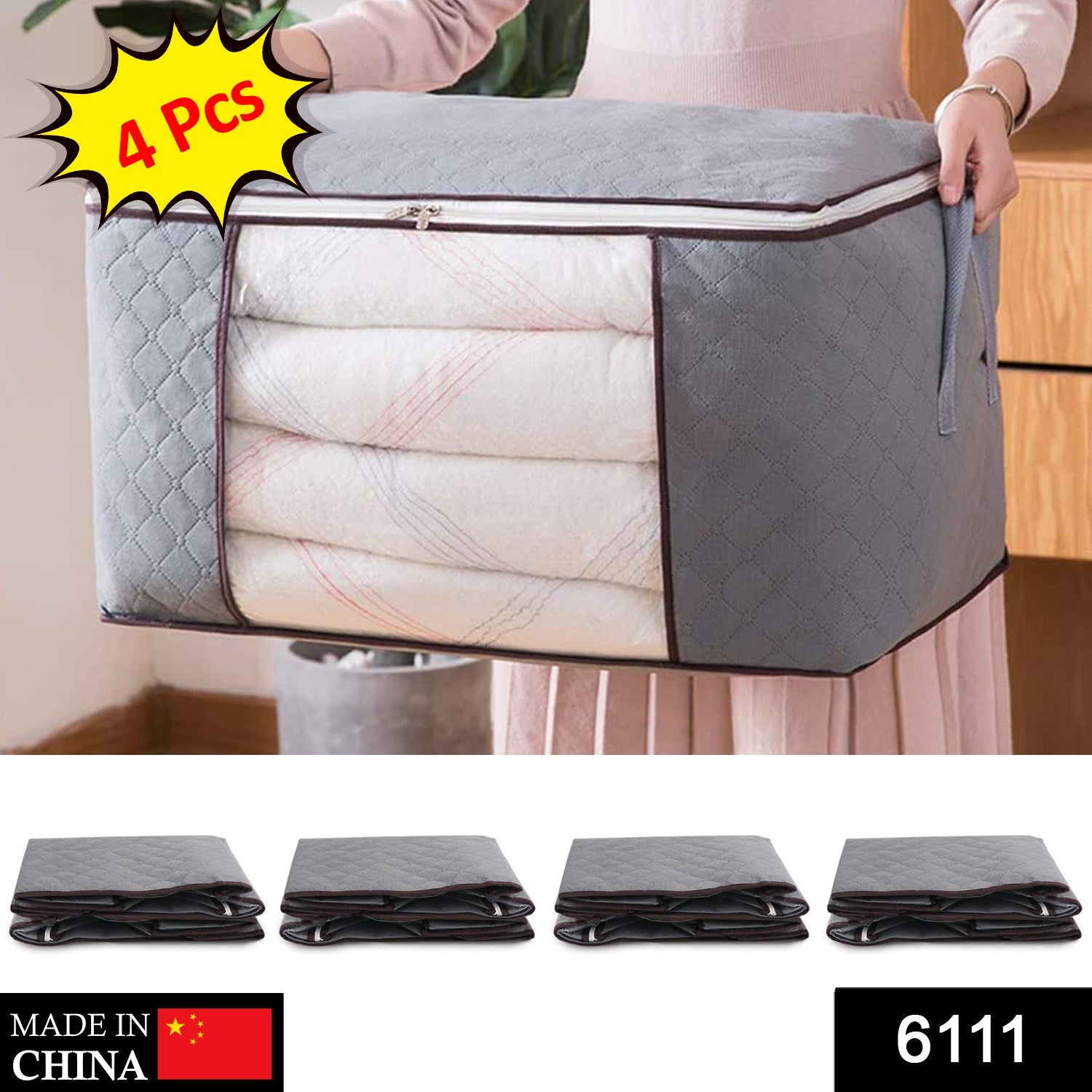 6111 Travelling Storage Bag used in storing all types cloths and stuffs for travelling purposes in all kind of needs. DeoDap